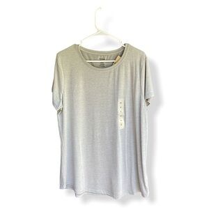 Reebok Light Gray | Tri- Blend Rayon Tee
